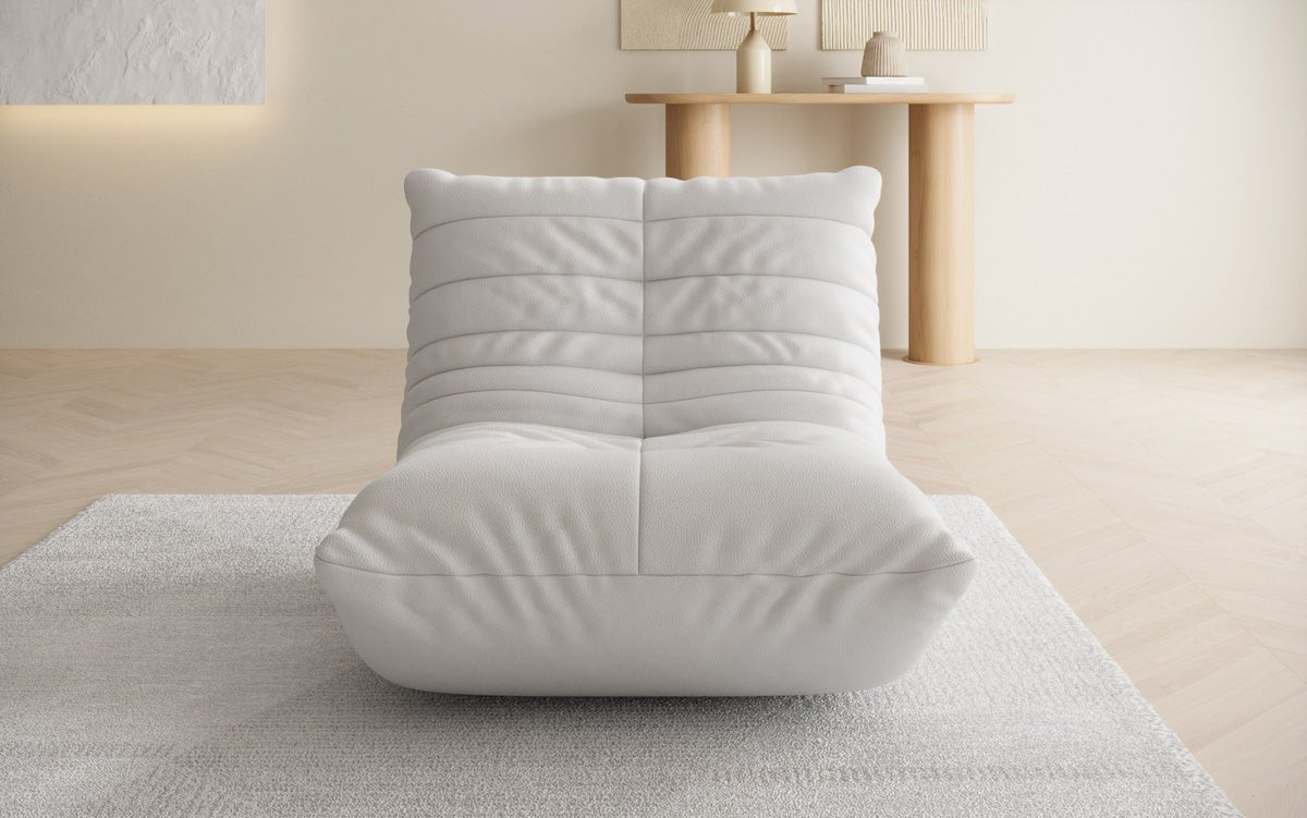 Designer Sofa-Sessel Calmo in Echtleder