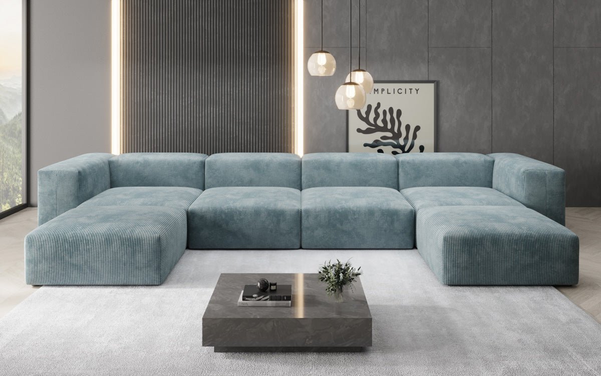 Designer U Sofa Snug in Cord