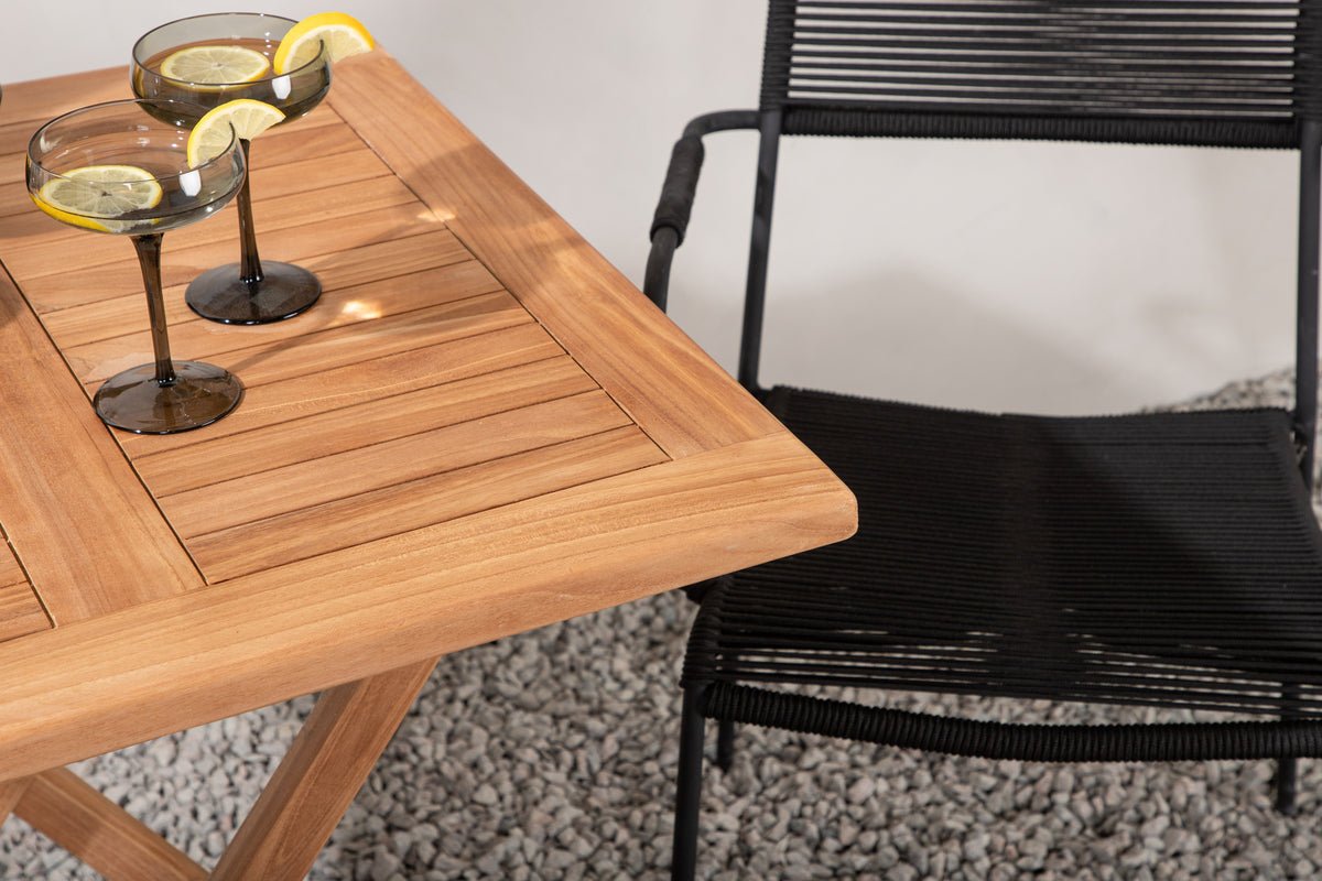 Garten Cafegruppe Elbe – 3-teiliges Gartenmöbel-Set 70x70 cm