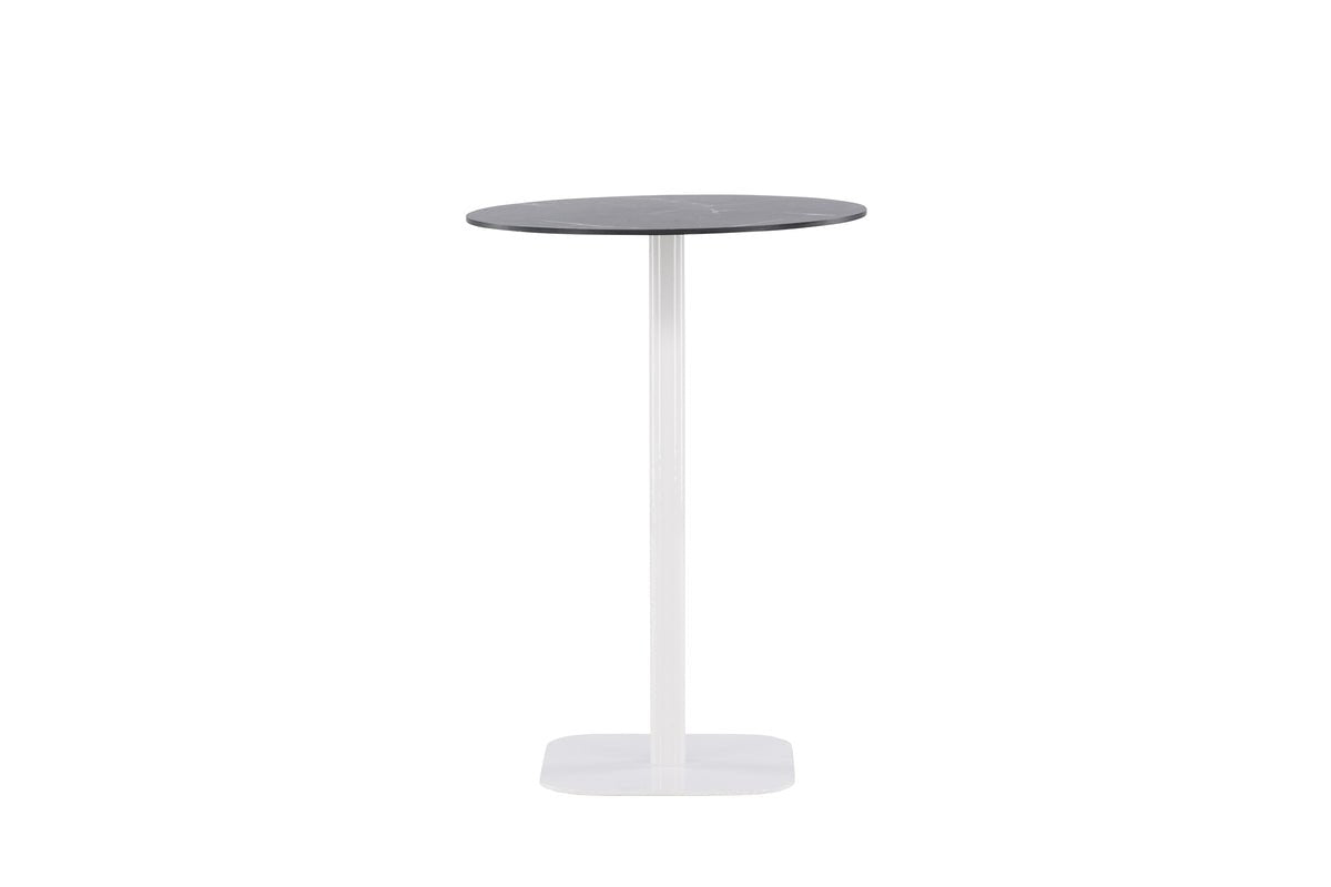 Garten Bartisch Belmont - Ø70 cm mit weißem Aluminiumgestell