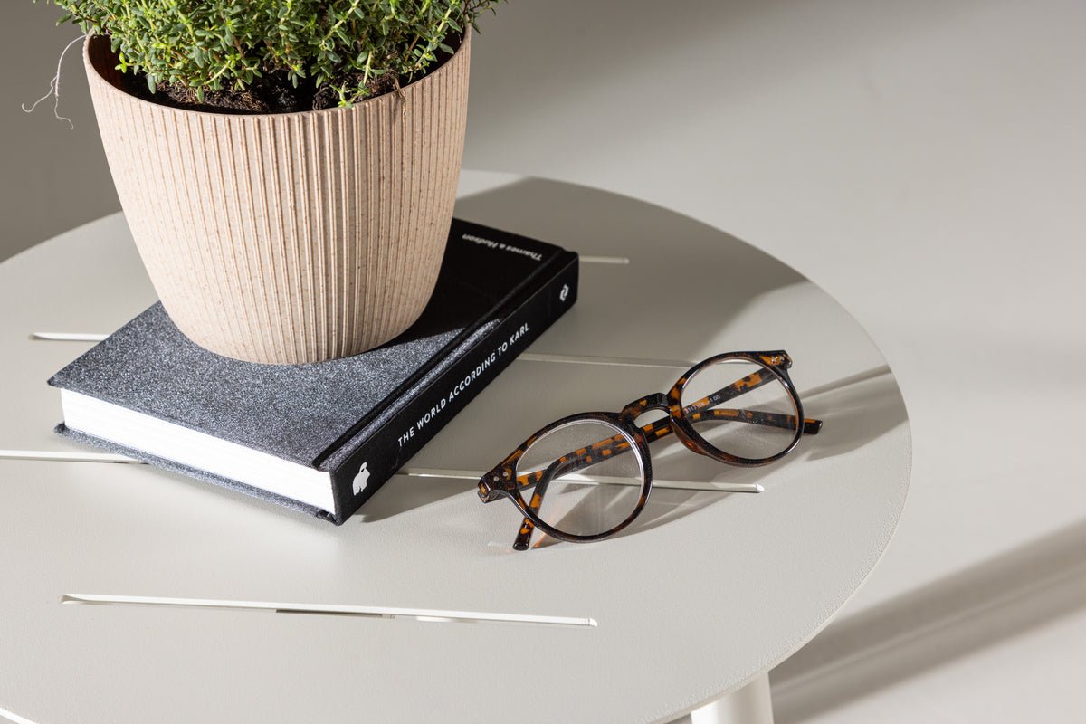 Garten Beistelltisch Amman - Ø40 in der Farbe Beige