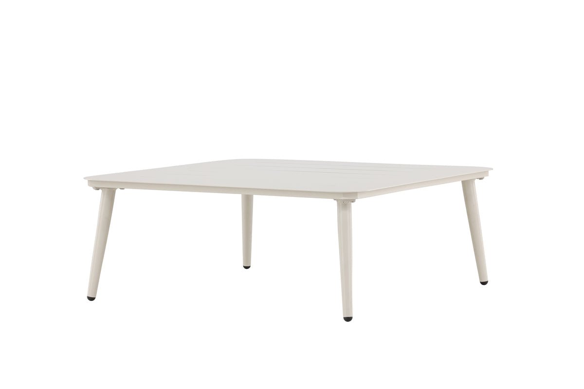 Garten Couchtisch Hannes - Aus beigem Aluminium