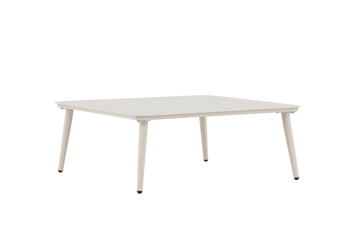 Garten Couchtisch Hannes - Aus beigem Aluminium