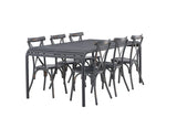 Garten Essgruppe Canggu – 7-teiliges Gartenmöbel-Set aus Aluminium