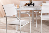 Garten Essgruppe Mareike – Weißes Gartenmöbel-Set in 2 Größen