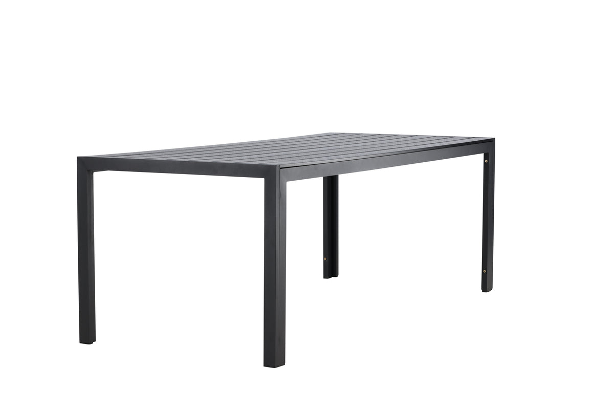 Garten Esstisch Amalfi - 205x90 cm aus Aluminium und Polywood in Beige oder Schwarz