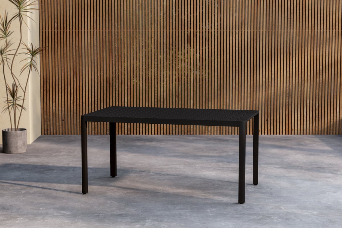Garten Esstisch Vista - 150x85 cm aus Aluminium in Beige oder Schwarz
