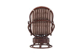 Garten-Loungesessel Finn - aus Rattan in Dunkelwalnuss