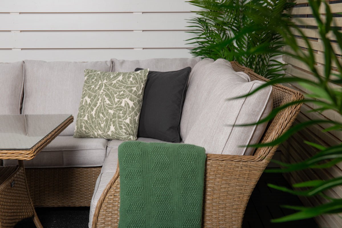 Garten Loungeset Davido – aus Polyrattan mit Ablagetisch