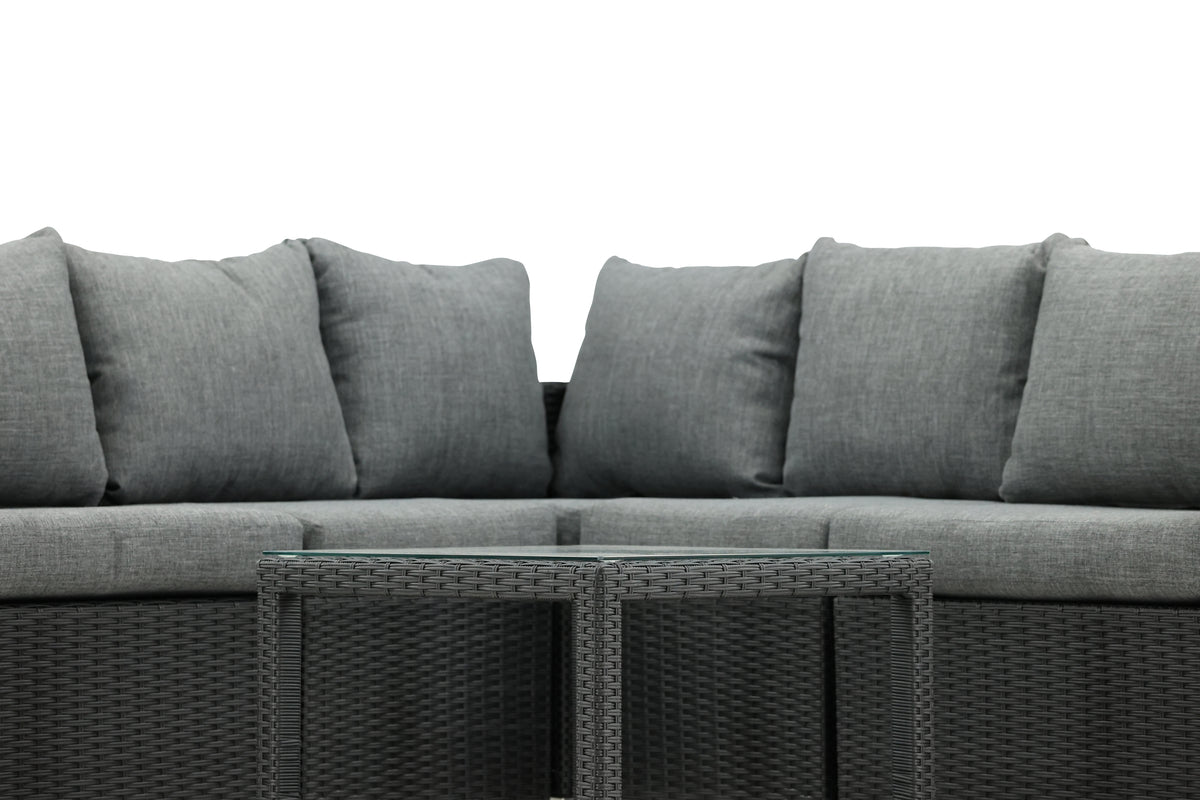 Garten Loungeset Ludwiga - Wahlweise in Natur oder Schwarz