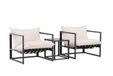 Garten Loungeset Naomi – mit Glastisch & wetterfesten Kissen