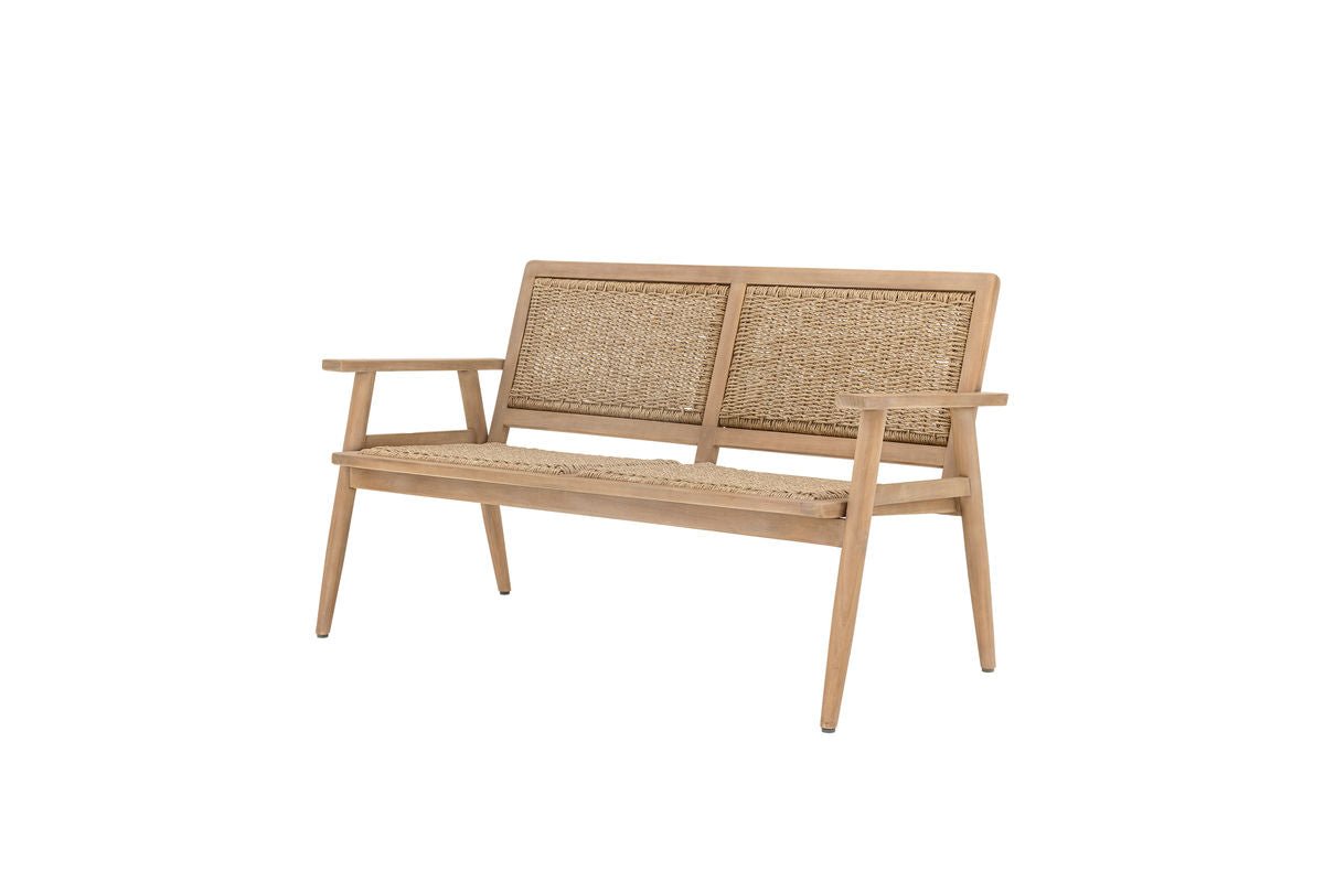Garten-Sofa Leno – FSC®-Akazienholz mit Polyrattan