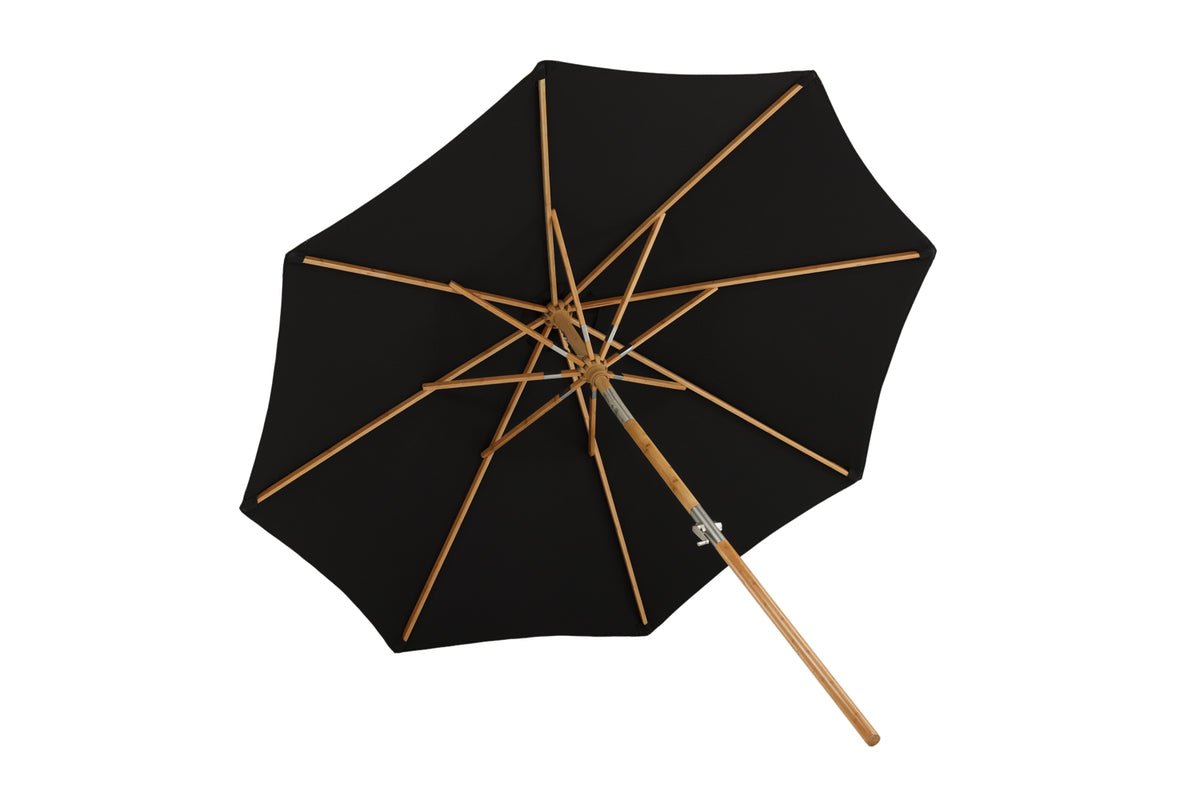 Garten Sonnenschirm Boho – Ø270 cm in wahlweise Schwarz oder Grau