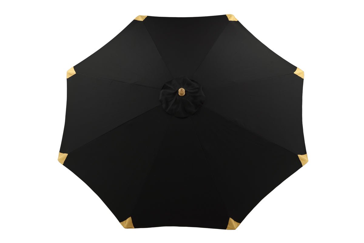 Garten Sonnenschirm Boho – Ø270 cm in wahlweise Schwarz oder Grau