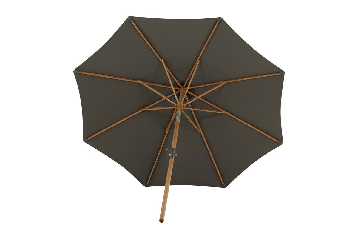Garten Sonnenschirm Boho – Ø270 cm in wahlweise Schwarz oder Grau