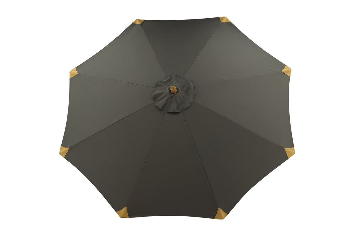Garten Sonnenschirm Boho – Ø270 cm in wahlweise Schwarz oder Grau