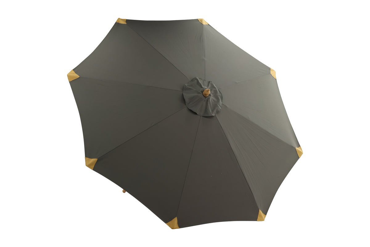 Garten Sonnenschirm Boho – Ø270 cm in wahlweise Schwarz oder Grau
