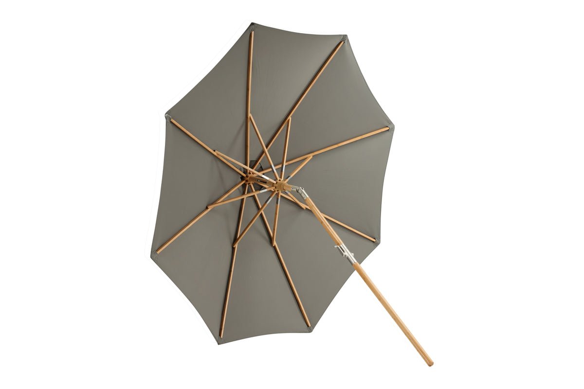 Garten Sonnenschirm Boho – Ø270 cm in wahlweise Schwarz oder Grau