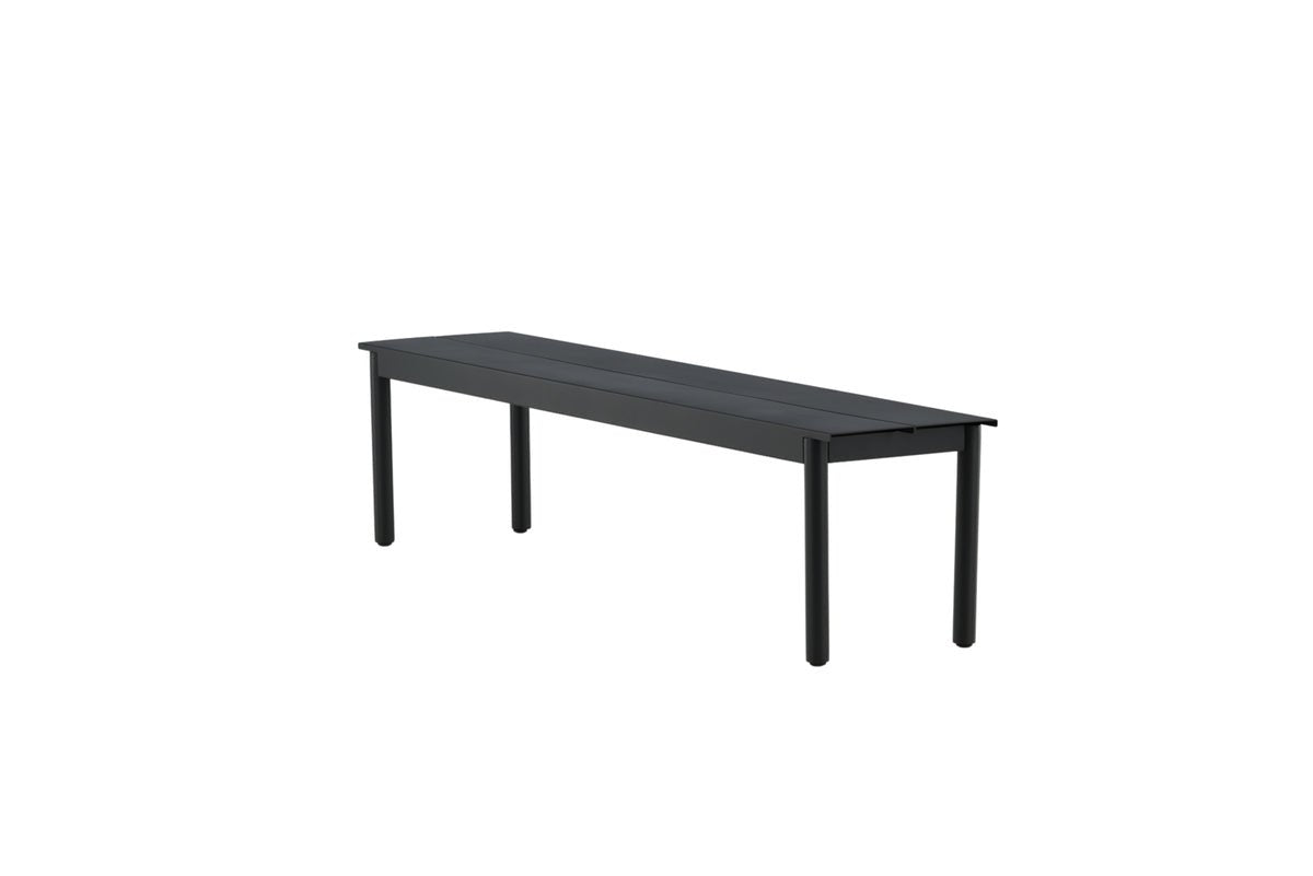 Gartenbank Egypt - aus robustem schwarzem Aluminium
