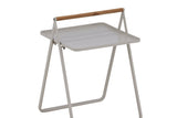 Gartentisch Moyo - ein Beistelltisch mit quadratischer Tischplatte und einem Griff aus Teakholz