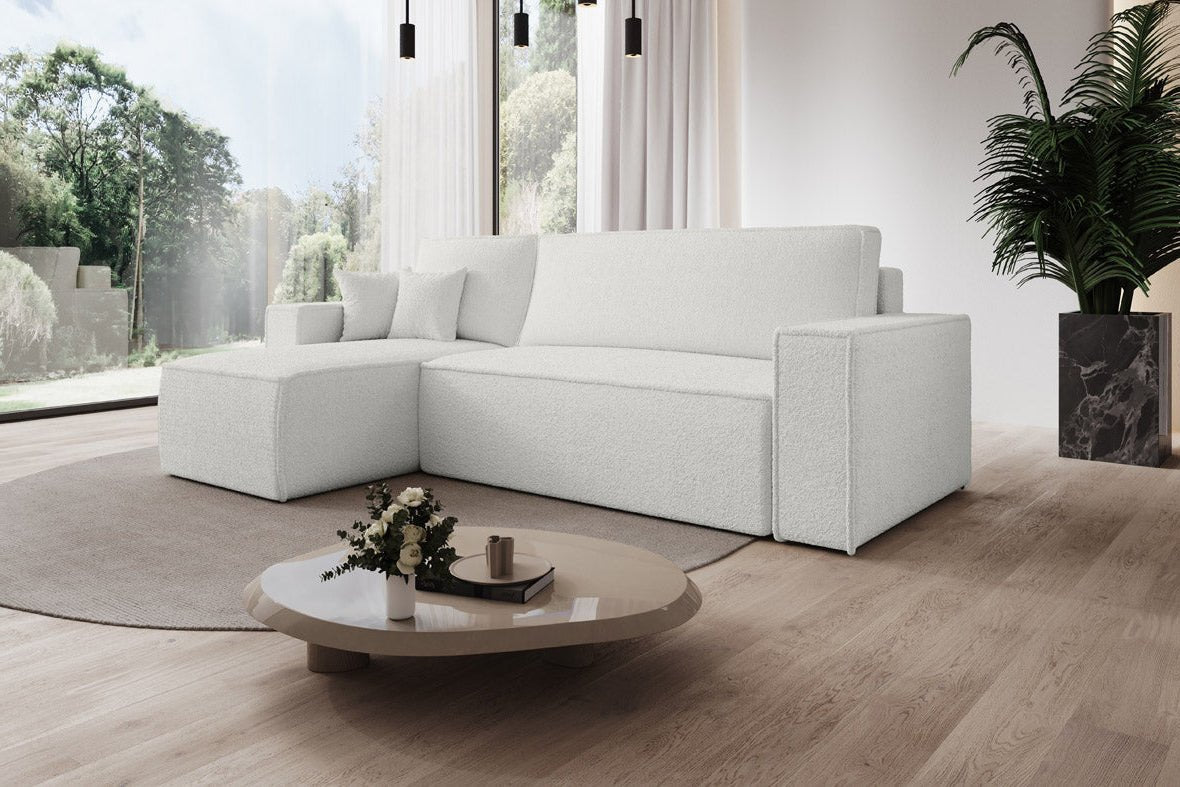 Designer Sofa Lorenzo Schlaffunktion und Stauraum aus Frrotte