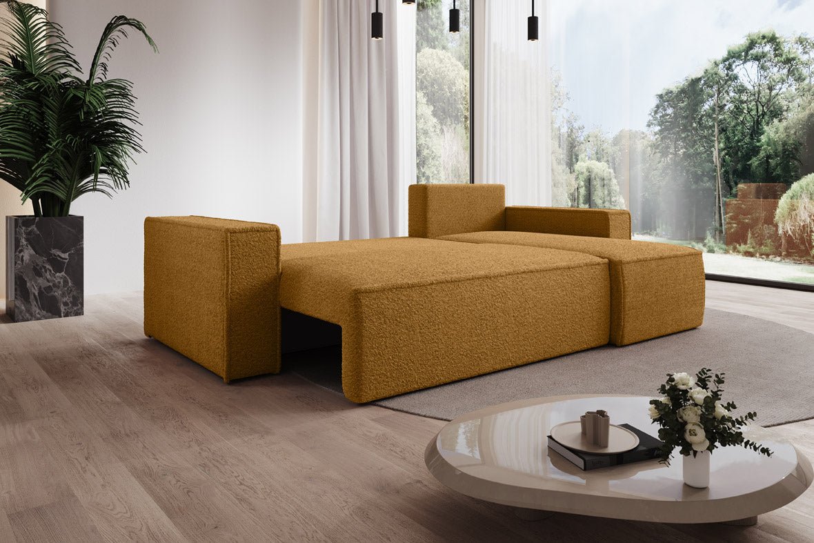 Designer Sofa Lorenzo Schlaffunktion und Stauraum aus Frrotte