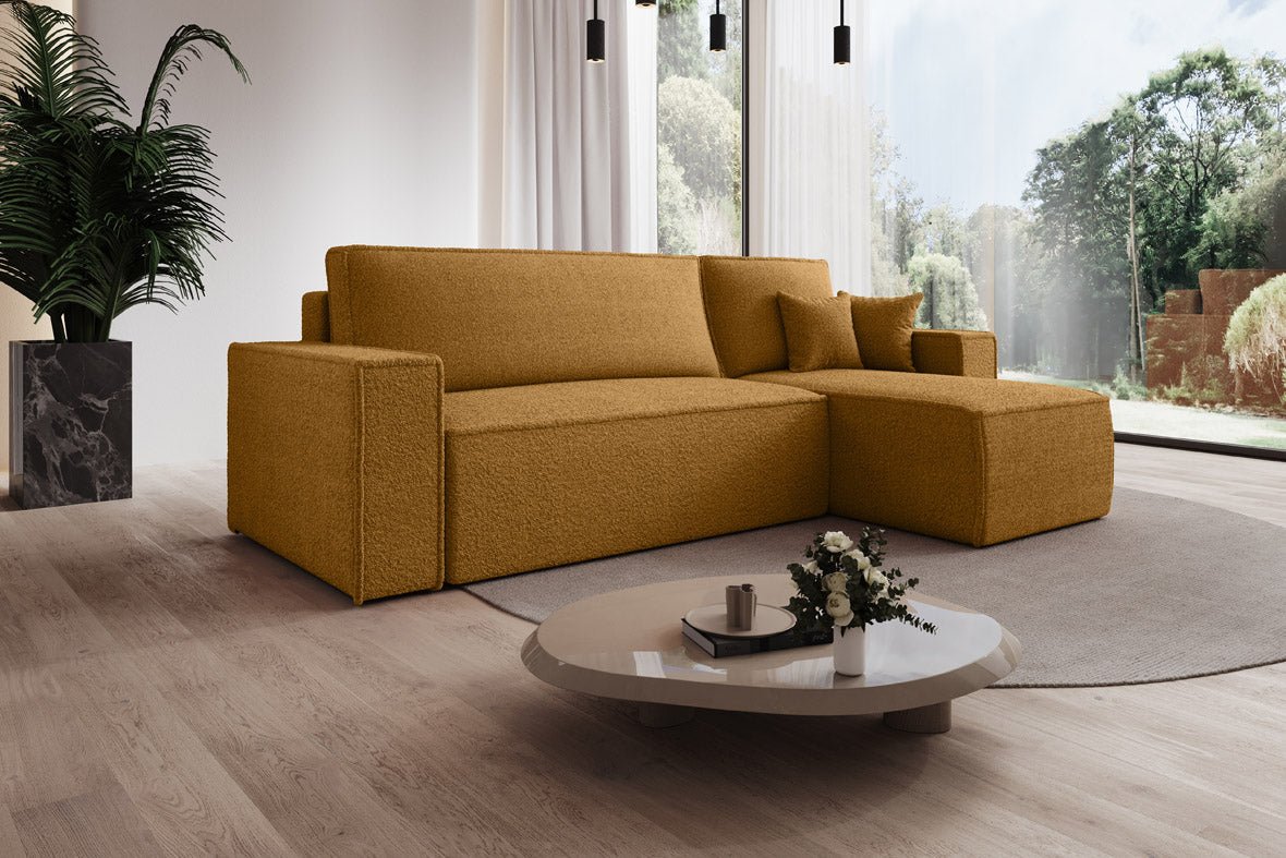 Designer Sofa Lorenzo Schlaffunktion und Stauraum aus Frrotte