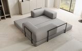 Lazy Spar-Set: 3-Sitzer + Hocker in Bouclé