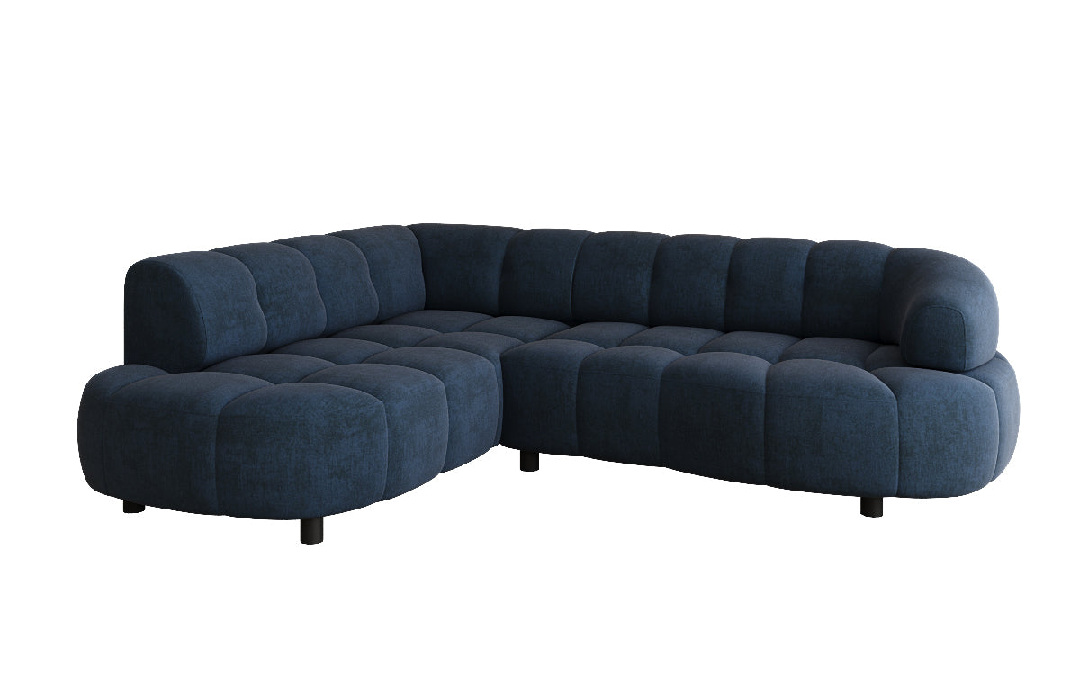 Designer Sofa Olivia Mini in Samt mit elektrischer Sitzerweiterung