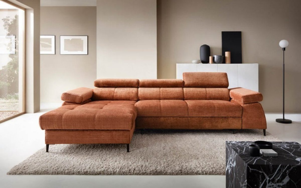 Designer Sofa Cordoba I mit Schlaf- und Klappfunktion