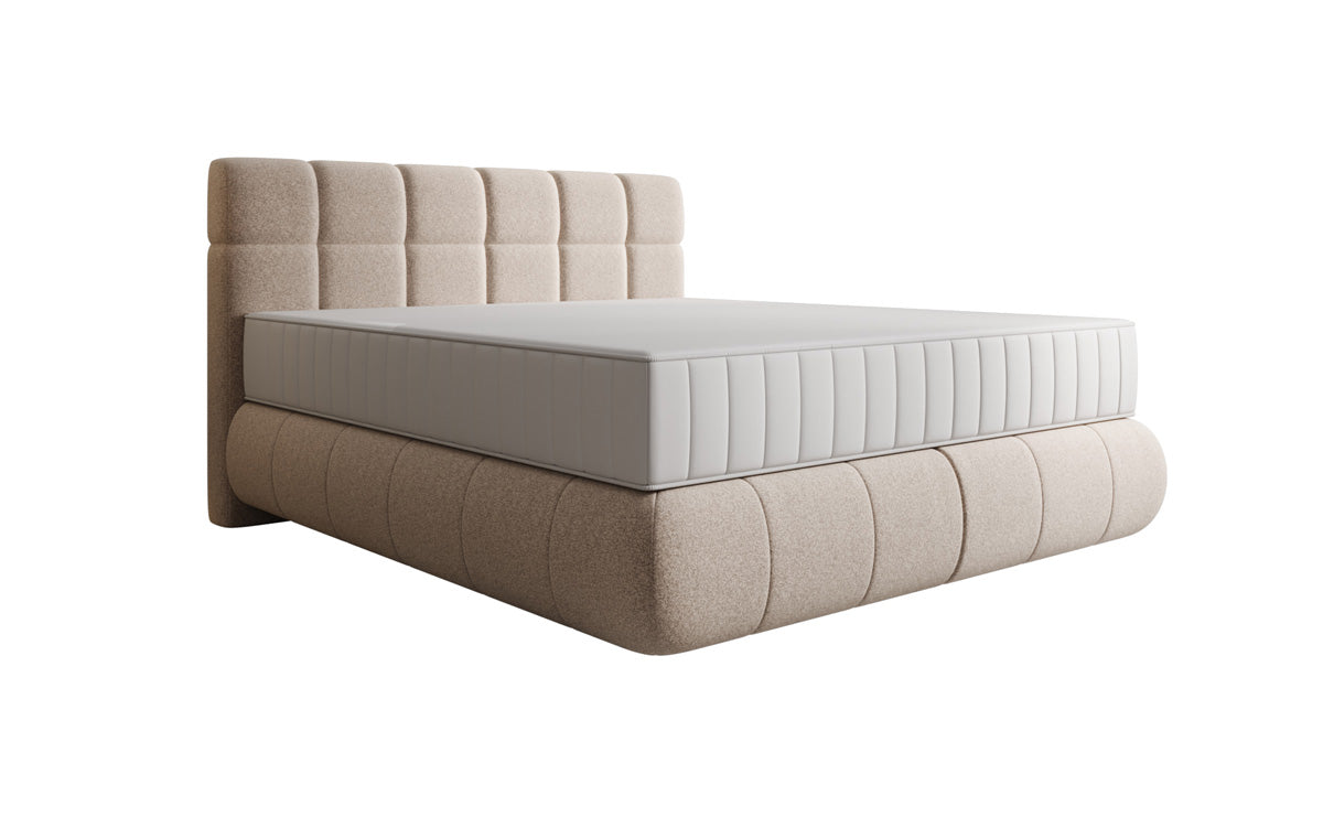 Boxspringbett Nala in Strukturstoff mit Schwebeoptik