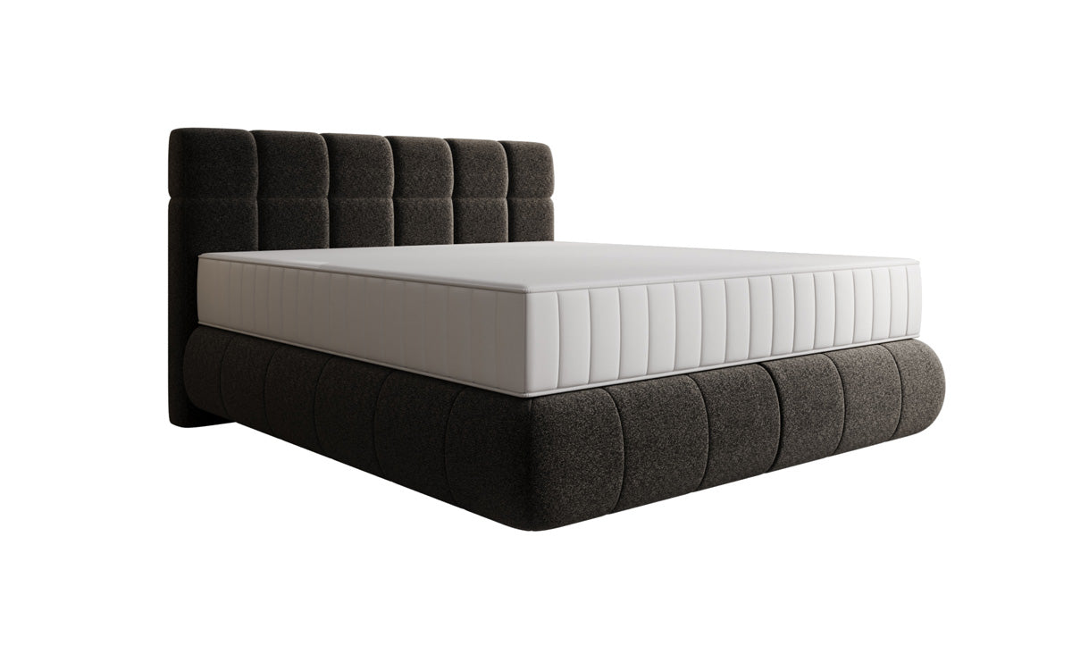 Boxspringbett Nala in Strukturstoff mit Schwebeoptik