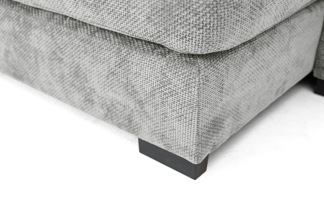 Designer Sofa Selena L mit Schlaffunktion in Strukturstoff