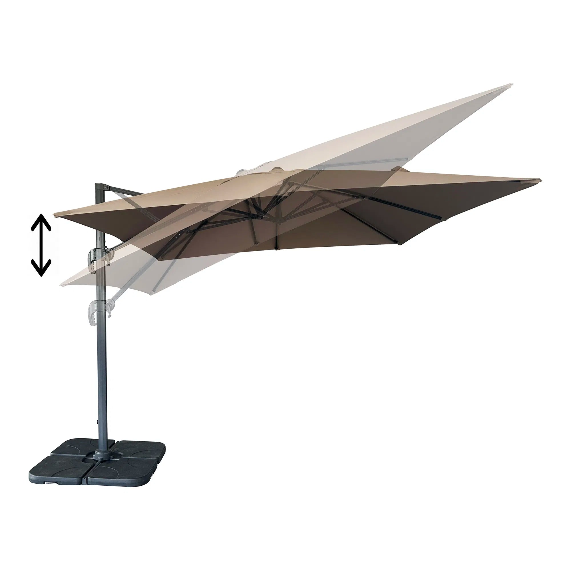 Sonnenschirm Arezzo Pro – 360° Schatten in stilvollem Design