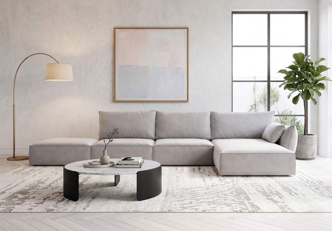 Designer Sofa Nuvola L Open in Samt