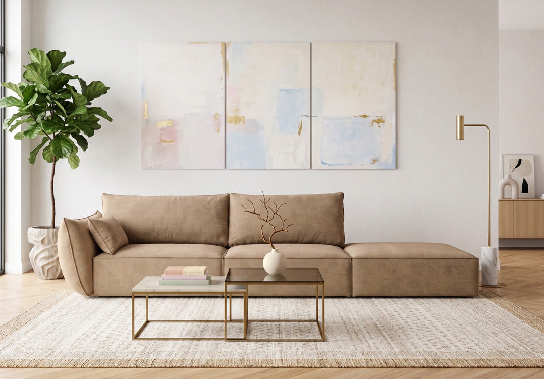 Designer Sofa Chaise Longue Nuvola in Samt