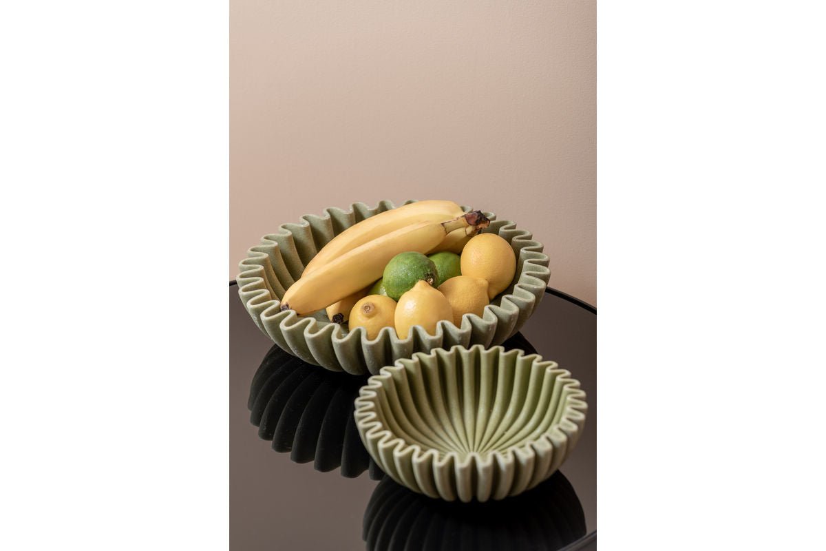 Schale Zorin groß – gefertigt aus Polyresin / Wellenform