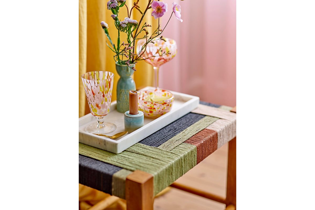 Vase Yara - Grün, aus Steingut