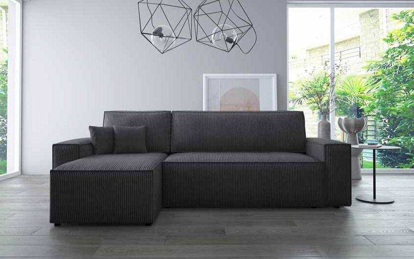 Designer Sofa Cordario mit Schlaffunktion und Stauraum - Luxusbetten24