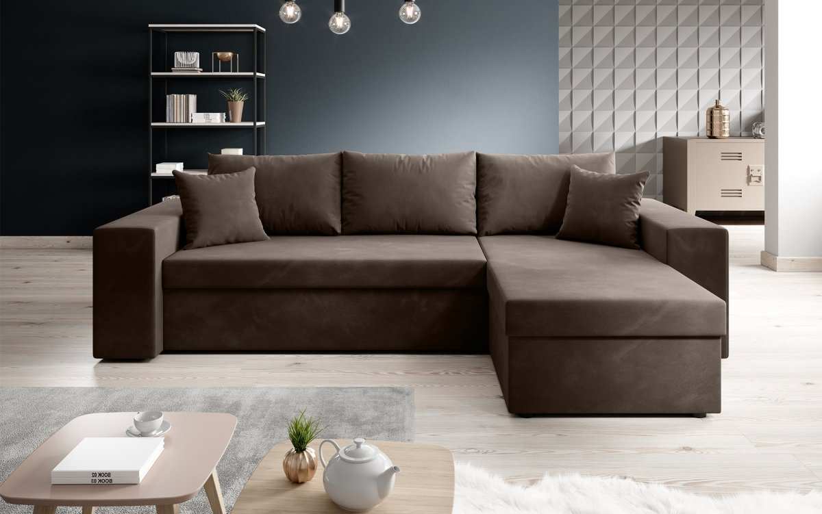 Designer Sofa Denver Samt met slaap- en klapfunctie