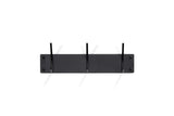 Designer Wandgarderobe Quillo - Schwarz