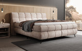 Boxspringbett Milla Cord in Blush (Poso 145) – Milieu seitlich