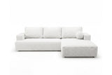 Designer Ecksofa Vanto in Bouclé – Weiß – Rechts