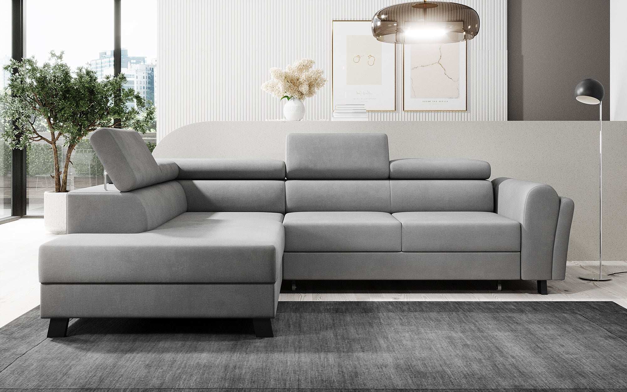 Designer Sofa Kira mit Schlaf- und Klappfunktion