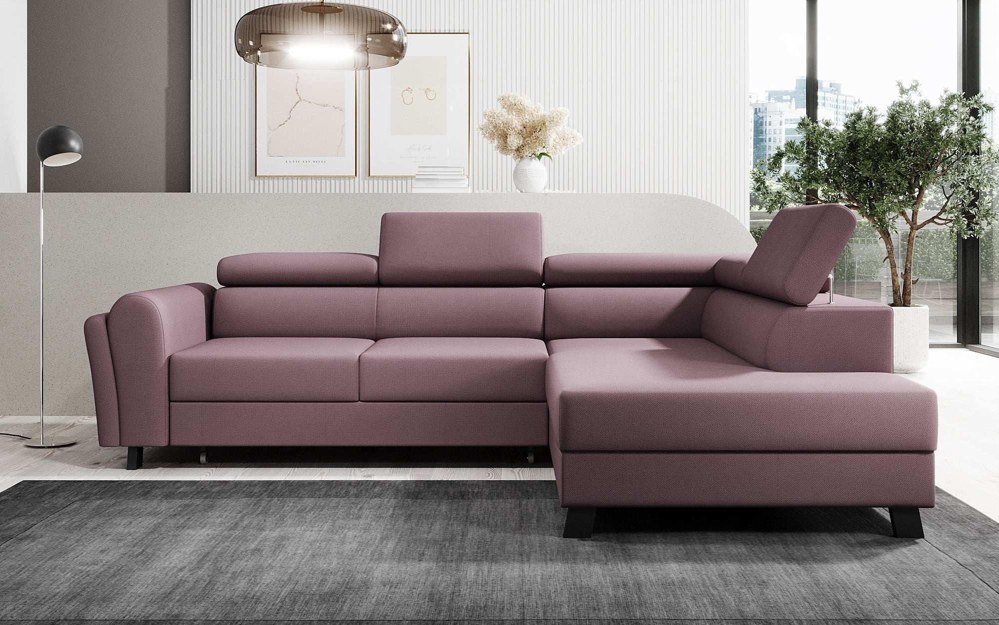 Designer Sofa Kira mit Schlaf- und Klappfunktion