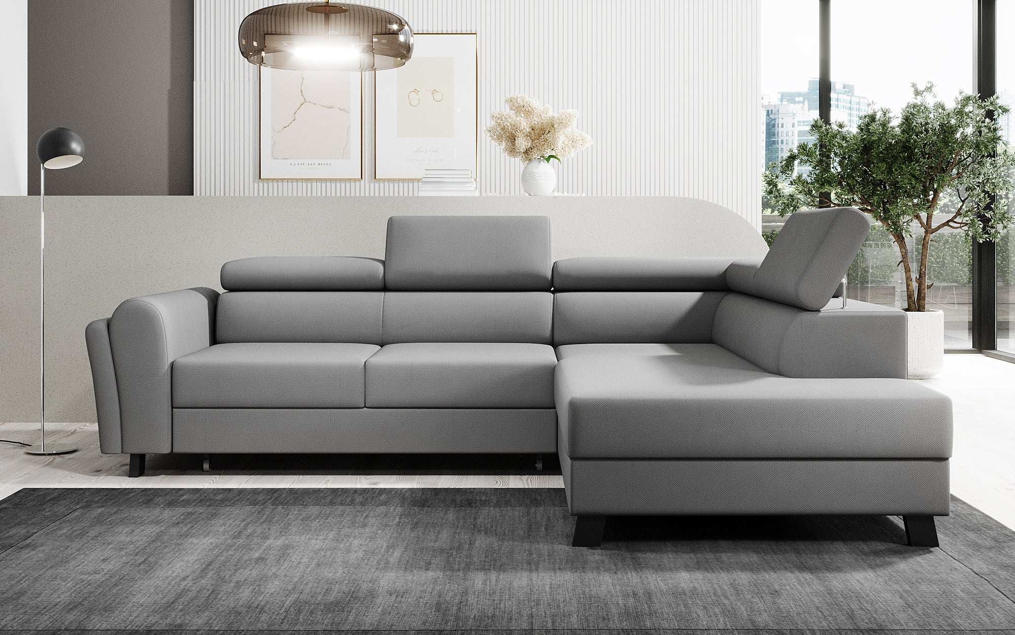 Designer Sofa Kira mit Schlaf- und Klappfunktion