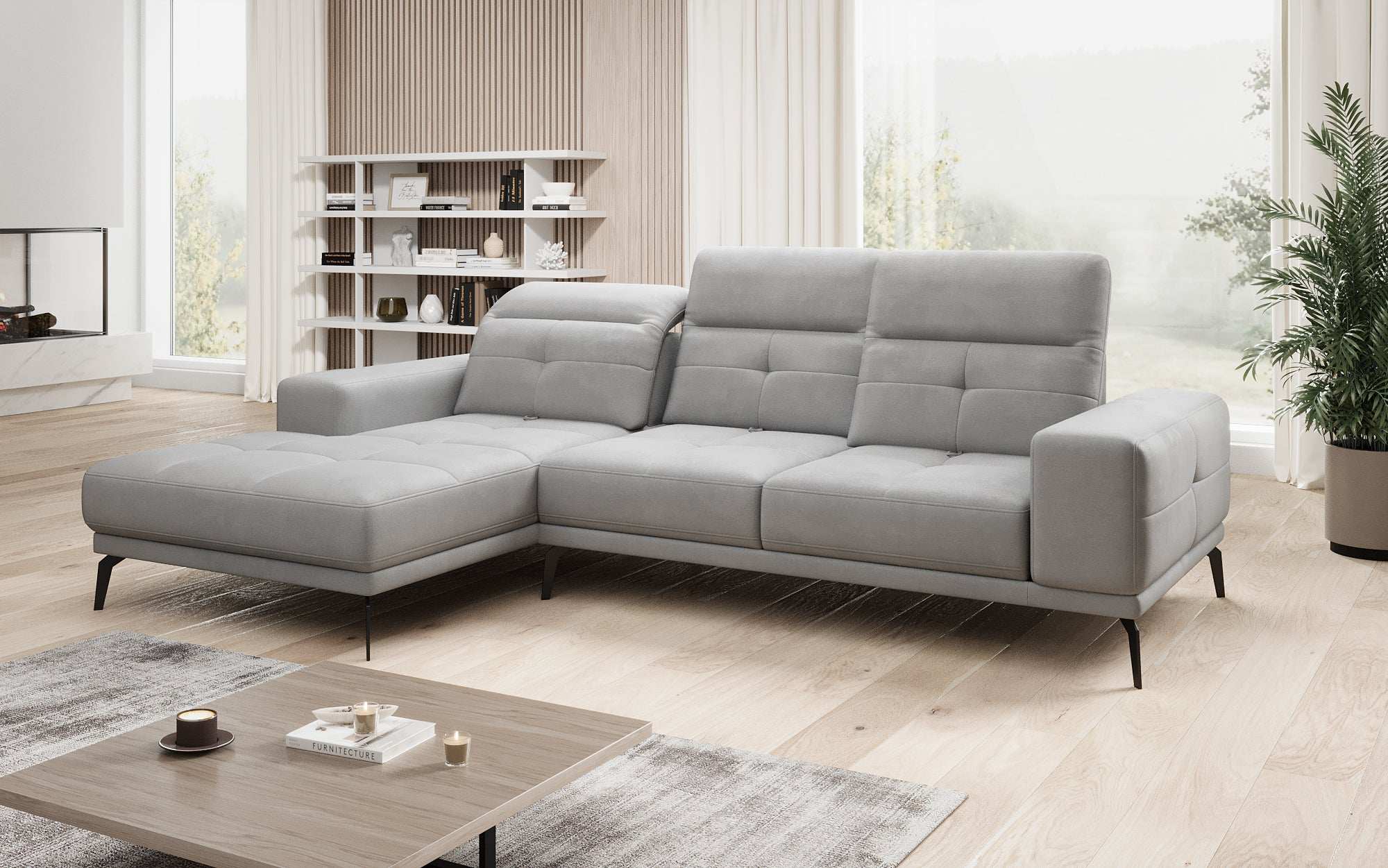 Designer Sofa Terina inkl. Beistellhocker