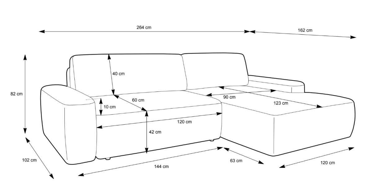 Designer Sofa Bianca mit Schlaf- und Klappfunktion - Luxusbetten24