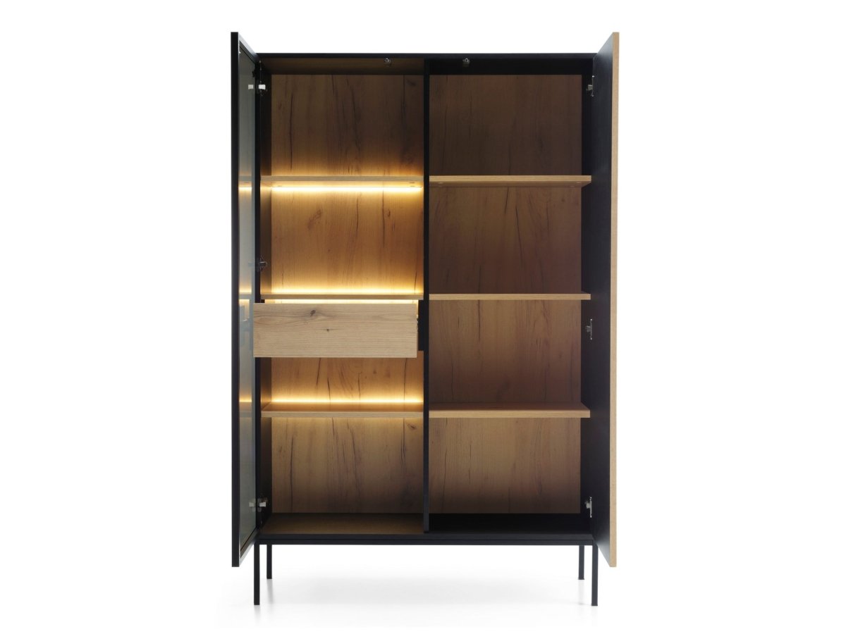 Designer Vitrine Nayra II inkl. LED - Luxusbetten24