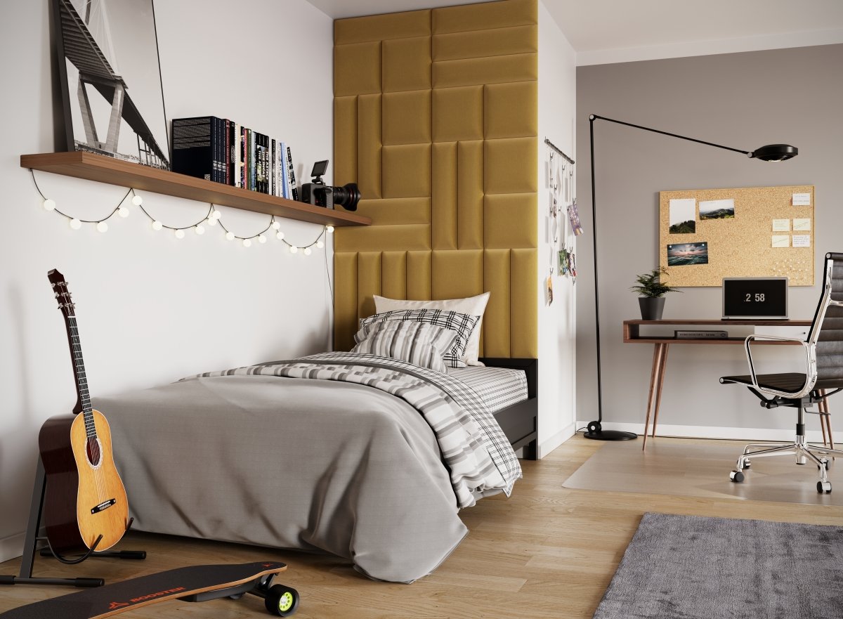 Gepolstertes Wandpaneel - Set 120x195 cm - Luxusbetten24
